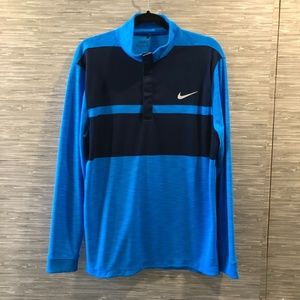 Nike Navy & Blue Long Sleeve Pullover Sz L NWOT